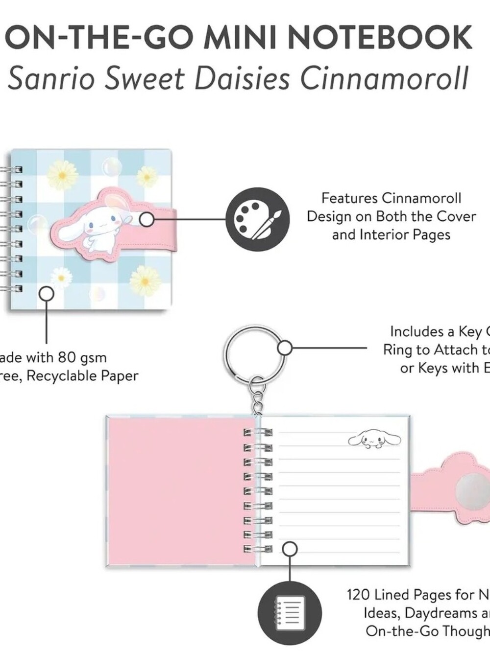 Sanrio Cinnamoroll Mini Notebook